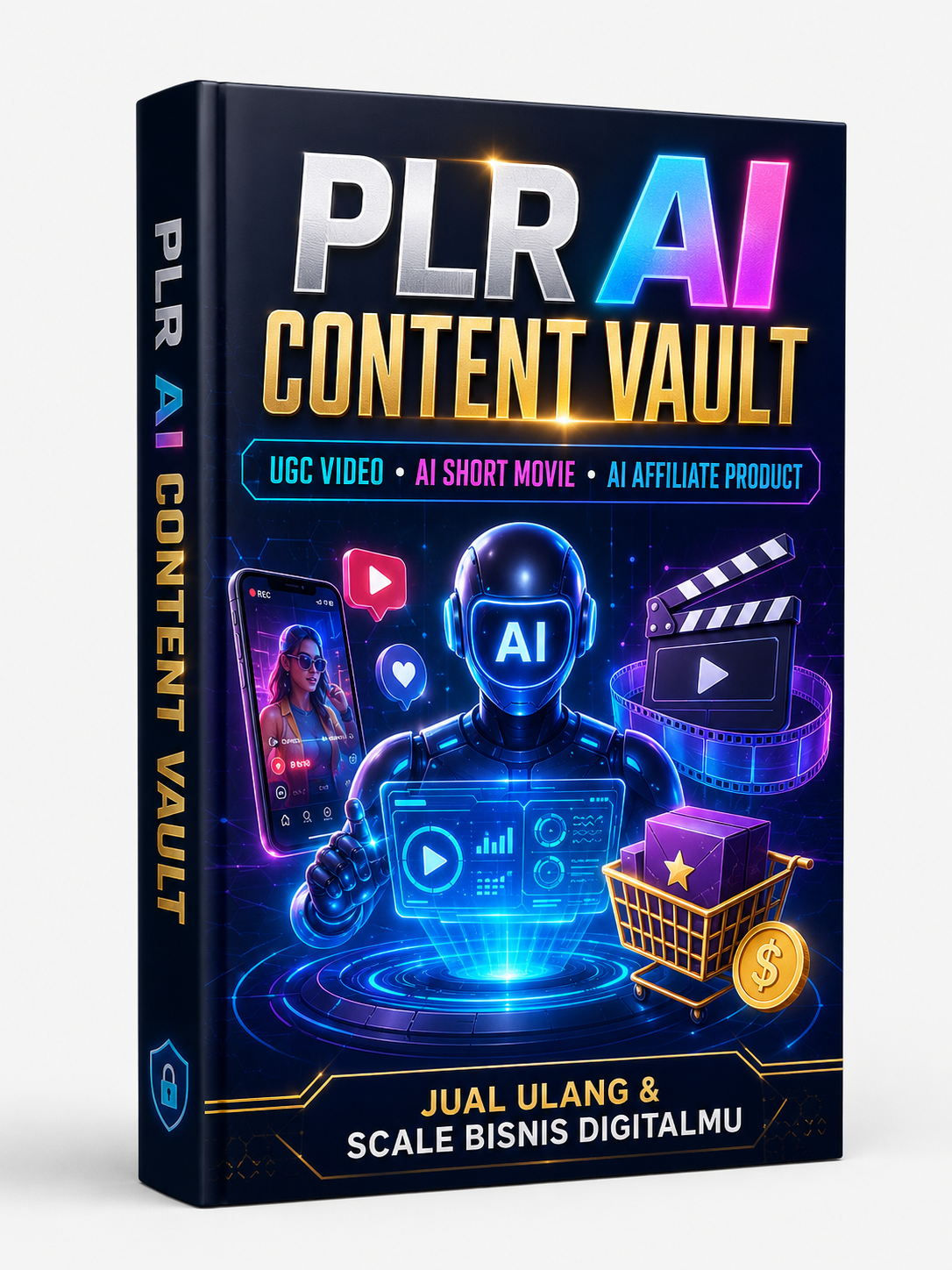 PLR AI Content Vault Ebook Cover